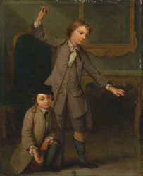 Portrait of Two Boys, Probably Joseph and John Joseph Nollekens